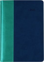 Buchkalender Premium Water türkis-blau 2025 - Büro-Kalender A5 - Cheftimer - 1 Tag 1 Seite - 416 Seiten - Tucson-Einband - Zettler  4006928026623
