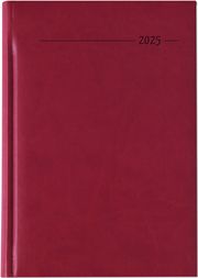 Buchkalender Tucson rot 2025 - Büro-Kalender A5 - Cheftimer - 1 Tag 1 Seite - 352 Seiten - Tucson-Einband - Termin-Planer - Zettler  4006928026470