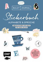 Bullet Journal - Stickerbuch Alphabete und Sprüche Edition Michael Fischer 9783960936589