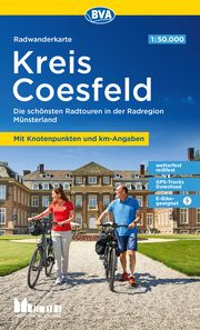 BVA Radwanderkarte Kreis Coesfeld 1:50.000, mit Knotenpunkten und km-Angaben, reiß- und wetterfest, GPS-Tracks Download, E-Bike geeignet BVA BikeMedia GmbH/Münsterland e V  48268 Greven 9783969902233