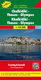 Chalkidiki - Thasos - Olympos, Autokarte 1:150.000 Freytag-Berndt und Artaria KG 9783707912876