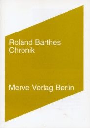 Chronik Barthes, Roland 9783883961880