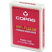 COPAG 100% Plastik Poker Jumbo Index rot  5411068640612