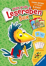 Deine große Leseraben-Box - lesen lernen mit Spaß 1. Klasse - Erstlesebücher, Spiele, Sticker und vieles mehr  9783473463442