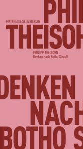 Denken nach Botho Strauß Theisohn, Philipp 9783751830294