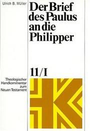 Der Brief des Paulus an die Philipper Müller, Ulrich B 9783374014637