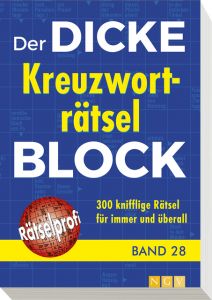 Der dicke Kreuzworträtsel-Block 28  9783625182856