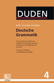 Der kleine Duden - Deutsche Grammatik Hoberg, Rudolf/Hoberg, Ursula 9783411055753