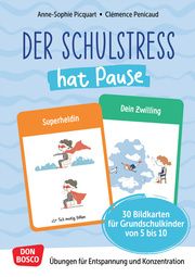 Der Schulstress hat Pause. 30 Bildkarten für Grundschulkinder von 6 bis 10 Picquart, Anne Sophie 4260694921609