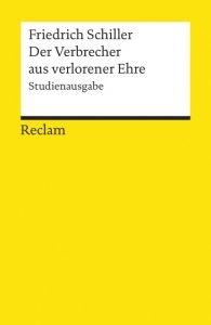 Der Verbrecher aus verlorener Ehre Schiller, Friedrich 9783150191842