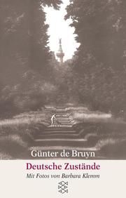 Deutsche Zustände Bruyn, Günter de 9783596150441