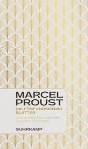 Die fünfundsiebzig Blätter Proust, Marcel 9783518430897