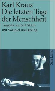 Die Letzten Tage der Menschheit Kraus, Karl 9783518378205