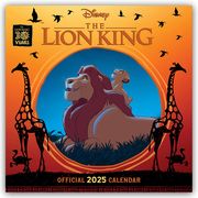 Disney The Lion King - Der König der Löwen - Offizieller Kalender 2025 - Wandkalender  9781835270851