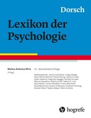 Dorsch - Lexikon der Psychologie Markus Antonius Wirtz 9783456861753