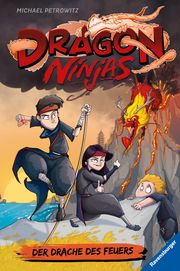 Dragon Ninjas, Band 2: Der Drache des Feuers - Drachenstarkes Kinderbuch ab 8 Jahre - Cooles Geschenk für Jungs und Mädchen Petrowitz, Michael 9783473405190