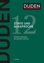 Duden - Zitate und Aussprüche  9783411041251