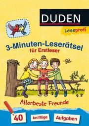 Duden Leseprofi - 3-Minuten-Leserätsel für Erstleser: Allerbeste Freunde Moll, Susanna 9783737332705