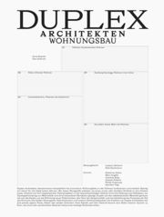 Duplex Architekten Ludovic Balland/Nele Dechmann 9783038602293