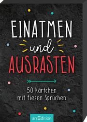 Einatmen und ausrasten  9783845854533