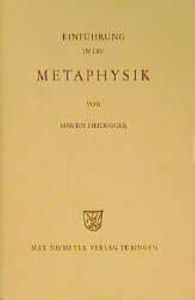 Einführung in die Metaphysik Heidegger, Martin 9783484700321