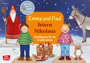 Emma und Paul feiern Nikolaus - Spielfiguren für die Erzählschiene Lehner, Monika 4260179516801