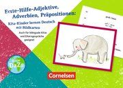 Erste-Hilfe-Adjektive, Adverbien, Präpositionen: Kita-Kinder lernen Deutsch mit Bildkarten  9783834651051