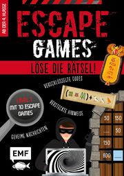 Escape Games Level 1 (rot) - Löse die Rätsel! - 10 Escape Games ab der 4. Klasse Quénée, Mathieu 9783745903638