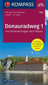 Fahrrad-Tourenkarte Donauradweg 1, Von Donaueschingen nach Passau  9783991211631