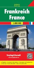 Frankreich, Autokarte 1:800.000 Freytag-Berndt und Artaria KG 9783707902792