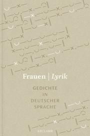 Frauen - Lyrik. Gedichte in deutscher Sprache Anna Bers 9783150113059