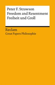 Freedom and Resentment / Freiheit und Groll Strawson, Peter F 9783150195796