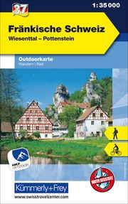 Fränkische Schweiz Outdoorkarte Deutschland Nr. 37 Hallwag Kümmerly+Frey AG 9783259025659