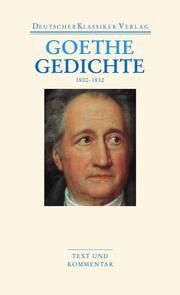 Gedichte 1800-1832 Goethe, Johann Wolfgang 9783618680451
