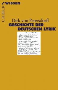 Geschichte der deutschen Lyrik Petersdorff, Dirk von 9783406536342