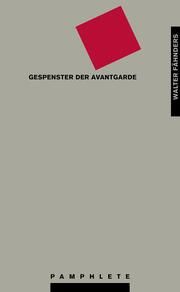 Gespenster der Avantgarde Fähnders, Walter 9783861631682