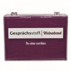 Gesprächsstoff: Weinabend  7331672410082