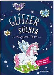 Glitzer-Sticker Malbuch - Magische Tiere Corina Beurenmeister 9783788645335