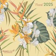 GreenLine Floral 2025 - Wand-Kalender - Broschüren-Kalender - 30x30 - 30x60 geöffnet - Blumen  4002725981721