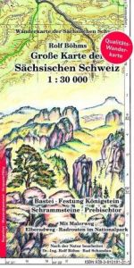 Große Karte der Sächsischen Schweiz 1:30000 Böhm, Rolf 9783910181311