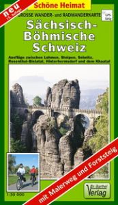 Große Wander- und Radwanderkarte Sächsisch-Böhmische Schweiz  9783895910401