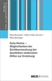 Gute Heime - Möglichkeiten der Sichtbarmachung der Qualitäten stationärer Hilfen zur Erziehung Burschel, Maria/Klein-Zimmer, Kathrin/Seckinger, Mike 9783779968795