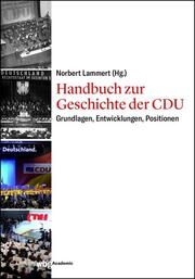 Handbuch zur Geschichte der CDU Norbert Lammert 9783534450466