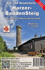 Harzer BaudenSteig Kartographische Kommunale Verlagsgesellschaft mbH 9783869731964