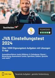 JVA Einstellungstest 2024: Über 3000 Eignungstest-Aufgaben mit Lösungen & App Auswahlverfahren Justiz Mittlerer & Gehobener Dienst - Bewerbung, Assessment Center, Sporttest, Zahlen, Sprache und mehr! Wenk, Tom 9783988174413