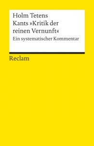Kants 'Kritik der reinen Vernunft' Tetens, Holm 9783150184349
