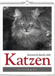Katzen - Literarisch durchs Jahr 2025  9783747205655