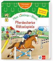 Klett Mein Lieblings-Block Pferdestarke Rätselspiele  9783129497715