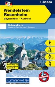 Kümmerly+Frey Outdoorkarte Deutschland 6 Wendelstein, Rosenheim 1:35.000  9783259025062