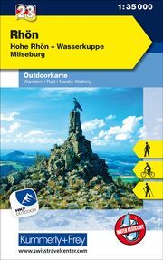 Kümmerly+Frey Outdoorkarte Deutschland 23 Rhön 1:35.000  9783259025239